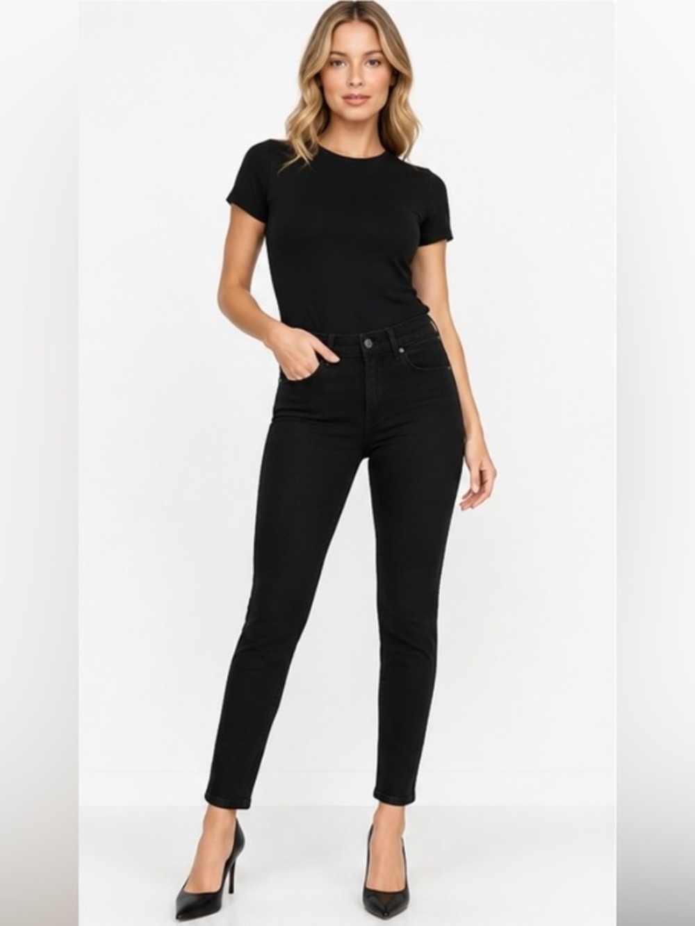 Black Spanx stretch jeans